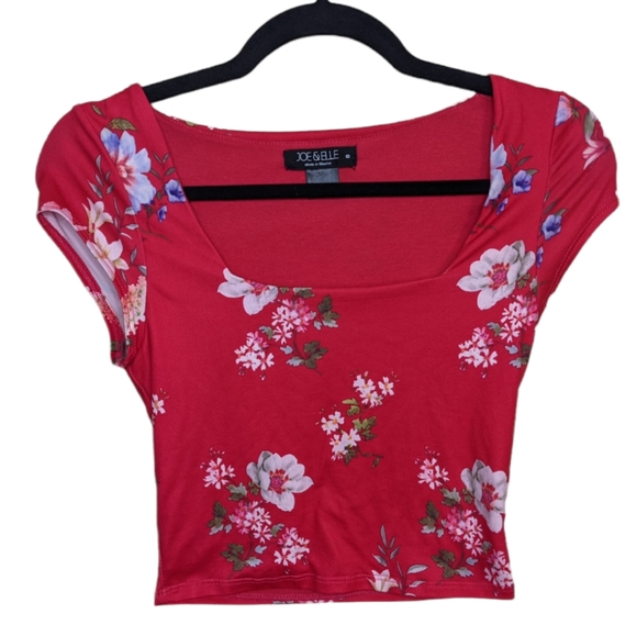 Joe & Elle Floral Crop Top Size S 🌸 - Picture 1 of 3